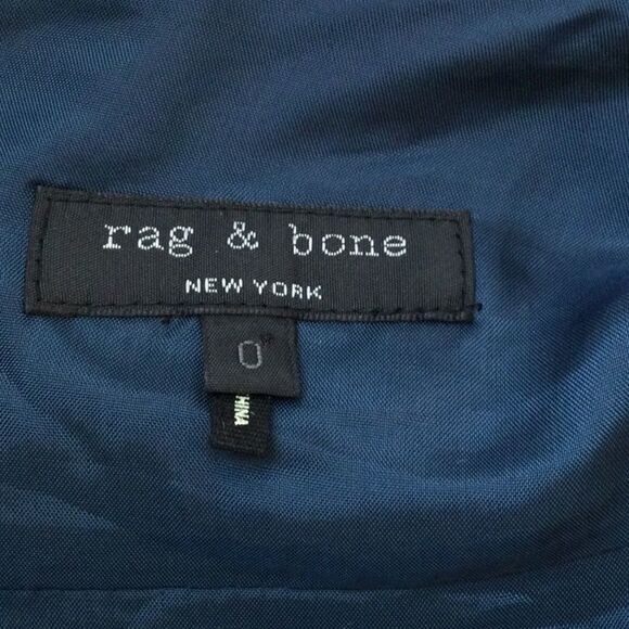 Rag and Bone Midnight blue/blk fringe mini skirt - Picture 6 of 10